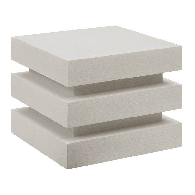 Provenance Signature Square Fibre Reinforced Polymer Outdoor Coffee Table, 18" x 18" x 17"