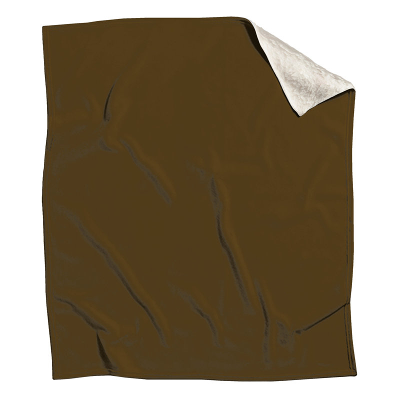 Couvertures de couleur brune unie, 60 po L x 80 po H