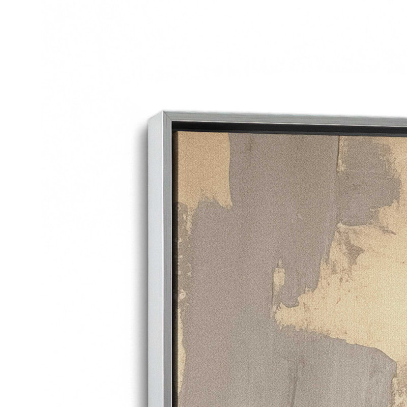 Toile roulée Golden Haze II, H 30,75 po x l 20,75 po x P 1,75 po, Cadre flottant en chrome poli