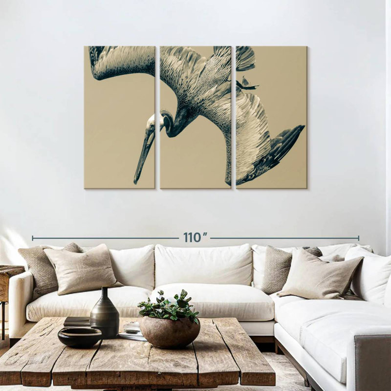 Brampt Flying Pelican, 48" H x 74" W