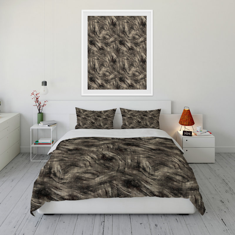 Polyester Abstract Comforter Set, Twin Comforter + 1 Standard Pillowcase