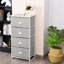 Commode de rangement 4 tiroirs Americus Tower-202519624