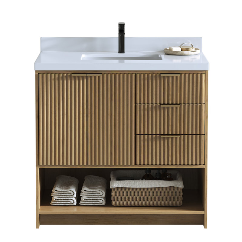 Ensemble de meuble-lavabo gris Maxbano 