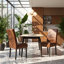 Chaise en bois de polyuréthane et bois massif 17,75 "x P 25,2" x H 39,5 "pertica
