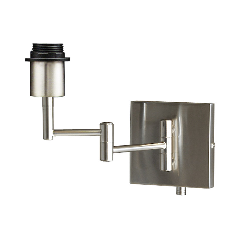 Renteria Swing Arm Sconce, Nickel Shiny