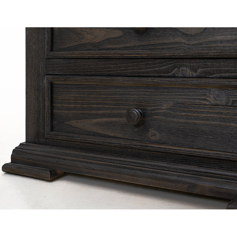 Table de chevet 3 tiroirs Terra Dark