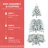 5FT Flocked Christmas Tree with Pine Cones
