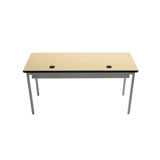 Rectangle Training Table with Cable Management