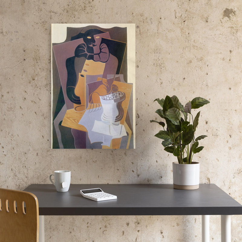 Pierrot, 1922, estampe d'art mural abstrait contemporain, 18" H x 12" W