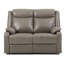 Causeuse contemporaine rembourrée grise-1019622799