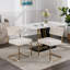Mobilier, chaises de salle à manger modernes en tissu velours côtelé, base en métal doré, chaises de cuisine sans accoudoirs avec capitonnage à canaux, chaises d'appoint-920178980