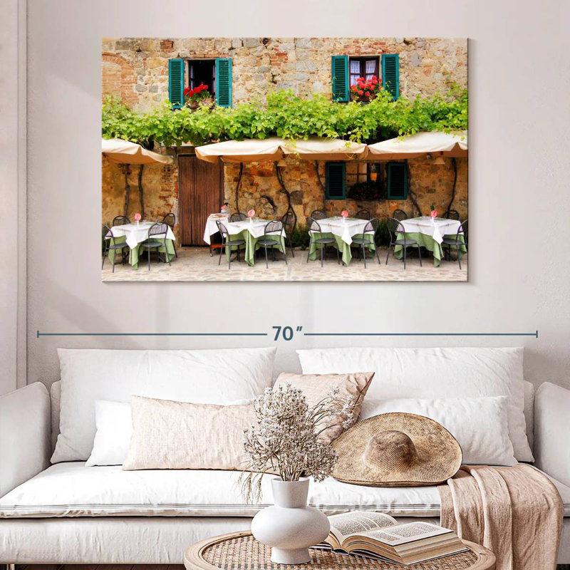 Lilie Cafe en Toscane, H 26 po x l 39 po