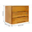 Armoire de rangement en bois 3 niveaux, boîte de rangement de bureau avec tiroirs verrouillables-1869561264