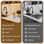 Tapis en caoutchouc Polanya gris à carreaux 