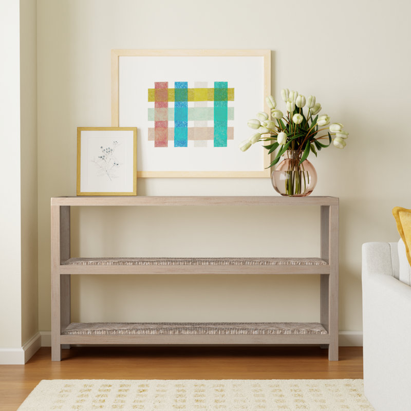 Leon Console Table, Antique Frost White