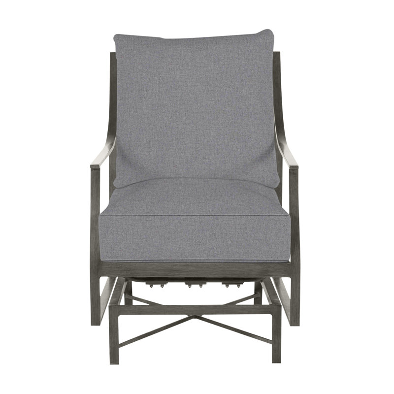 Monaco Patio Chair with Cushions, Welt, Slate Gray, Verona Mist