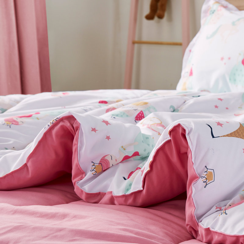 Ensemble d'édredon pour enfants avec taies décoratives, Full/Queen, Princess Castle