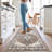 Washable Entryway Runner Rug: Vintage Indoor Non-Slip Ktichen Floor Mat Soft Stain Resistan Carpet for Bedroom Bathroom - Eco-Friendly Design for Families with Kids(Brown)-1088548235
