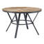 Table de salle à manger d'intérieur avec pieds en métal, bouleau clair