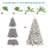 Pre-Lit Snow Flocked Christmas Tree with Pinecone-18764768