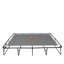 Grand trampoline rectangulaire de 10 pi x 17 pi avec panier de basketball, filet de sécurité et échelle - Système de saut d'extérieur robuste pour enfants