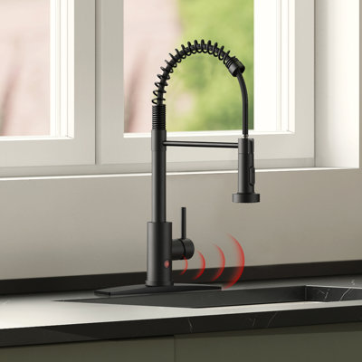 Robinet de cuisine extractible sans contact avec plaque de pont FURUISI