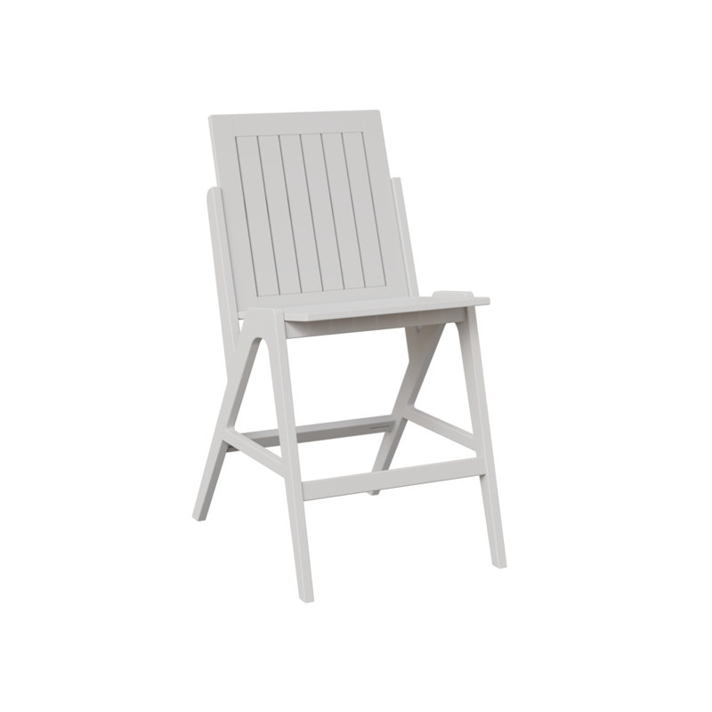 Chaise d'appoint Berlin Marine Kinsley, 27", Blanc mat
