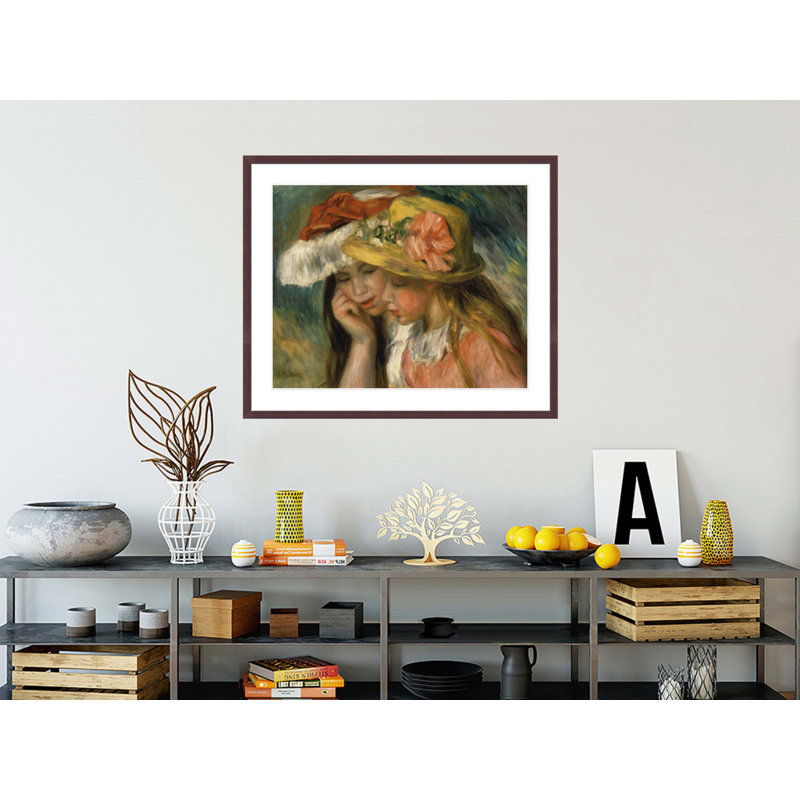 «Têtes de deux jeunes filles» par Pierre-Auguste Renoir, H 33,5 po x l 40,06 po