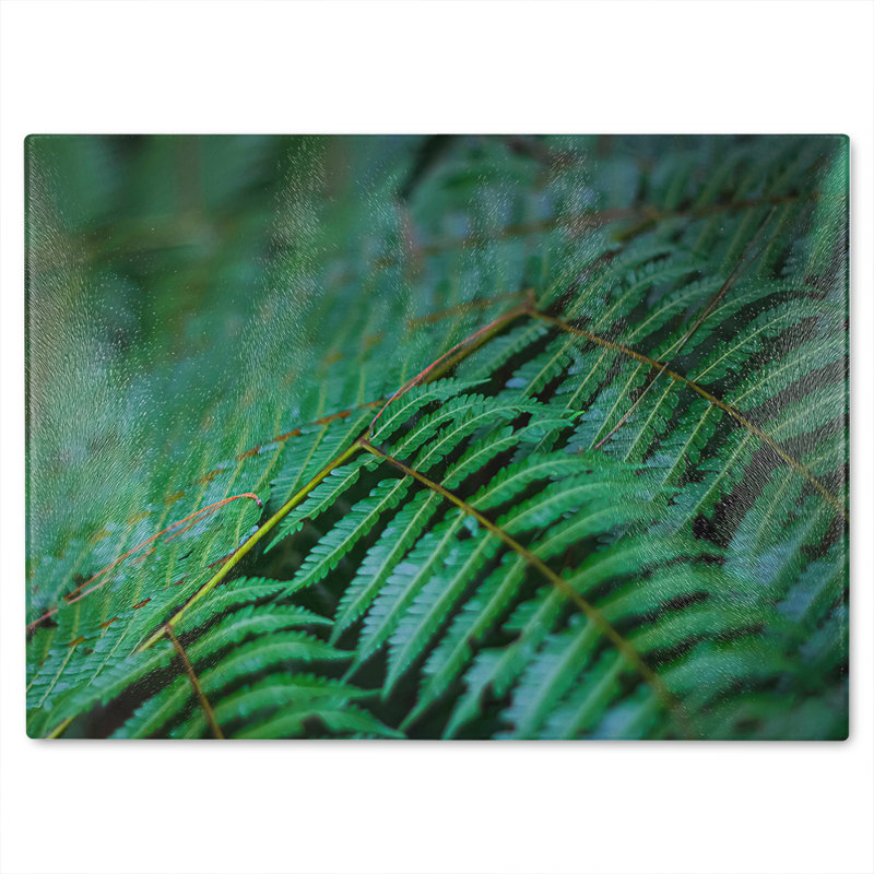 leaves pattern and texture at Indonesia Designer Glass Chopping Board, 28cm L x 20cm W