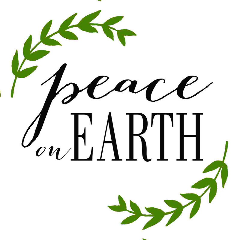 " Peace On Earth 6 ", 12" H x 12" W