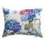 Coussin décoratif manuel en polyester bleu, blanc, mauve et vert 18 po x 13 po Manual Woodworkers & Weavers