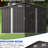 Gray Metal Garden Tool Shed 10 X 8 Ft, Lockable Double - Doors, Vent Windows, Ideal For Storing Grills, Generators, Multifunctional Use Ft Large Outdoor Storage With Latch On Air Vent, And Clear