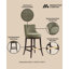 Tabouret de bar en chenille Lucia-113050972-113050973-128764352