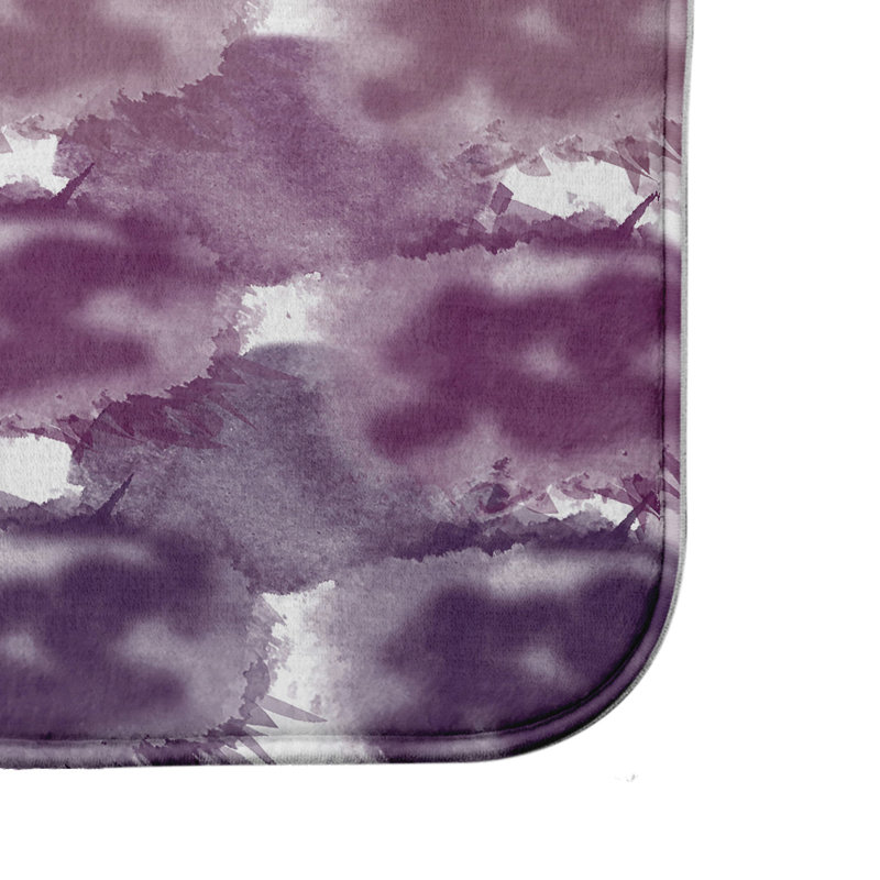 Tapis pour salle de bain Hephzibah, H 18 po x L 30 po, Mauve