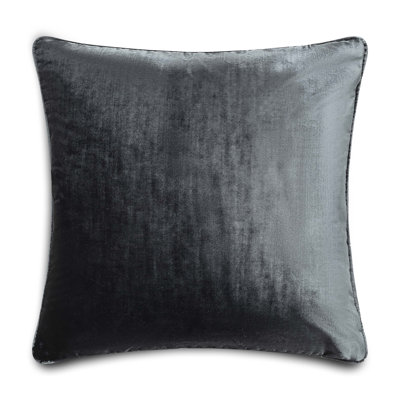 Cloud9 Design Castle Hill Zain Decorative Pillow – 22" x 22" Velvet Square Accent Cushion for Sofa, Bed &amp; Lounge Seating