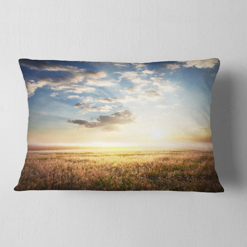 Coussin lombaire avec paysage