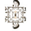 Caiden Steel Square Hanging Pot Rack