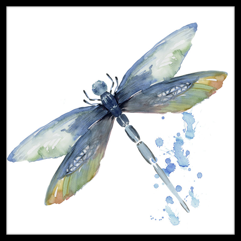 Dragonfly 1 Painting, 26" H x 26" W x 2" D