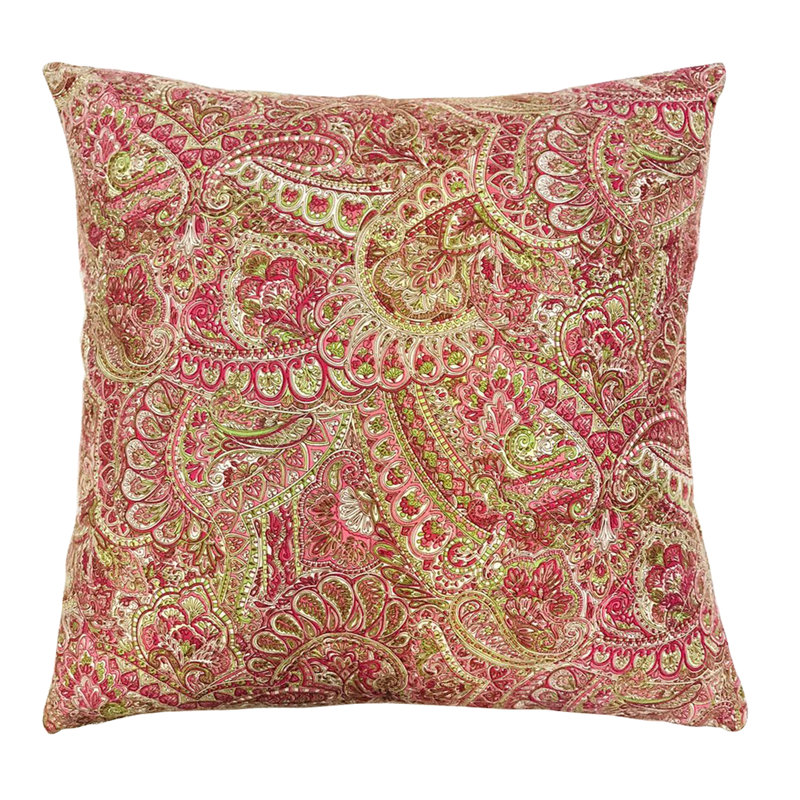 Housse de coussin carrée, Limette rose, 20 po X 20 po