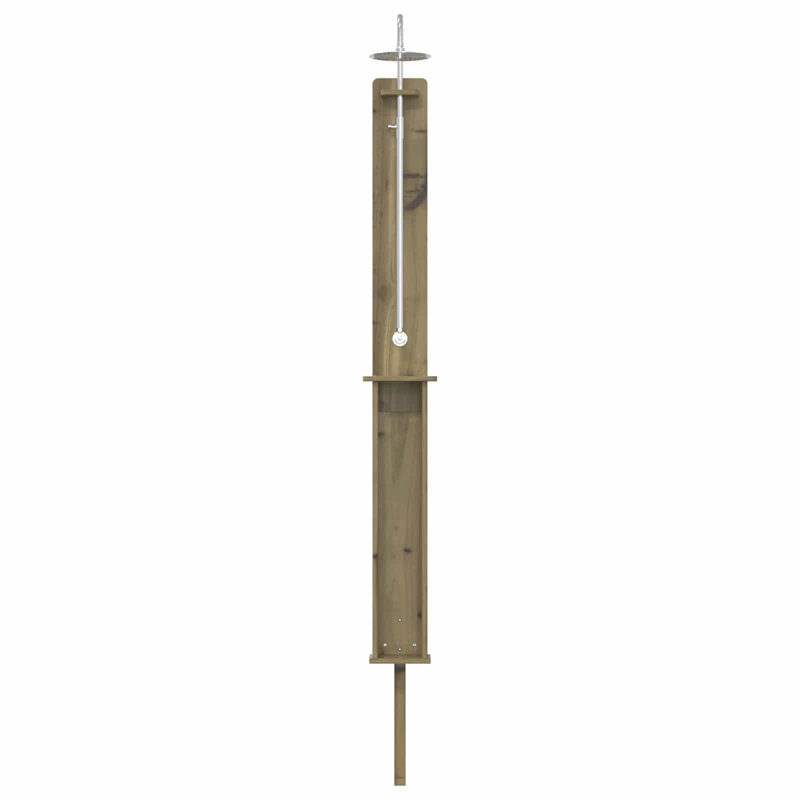 Outdoor Shower and Footwash Spout, Green Oak
