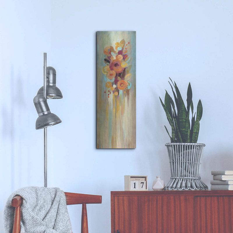  «Tall Autumn Flowers I» par Silvia Vassileva, art mural en métal, 12 po x 36 po, H 36 po x l 12 po