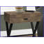 Table basse en bois récupéré avec base en métal noir - structure stable en X, multi-usage pour le salon, la chambre à coucher