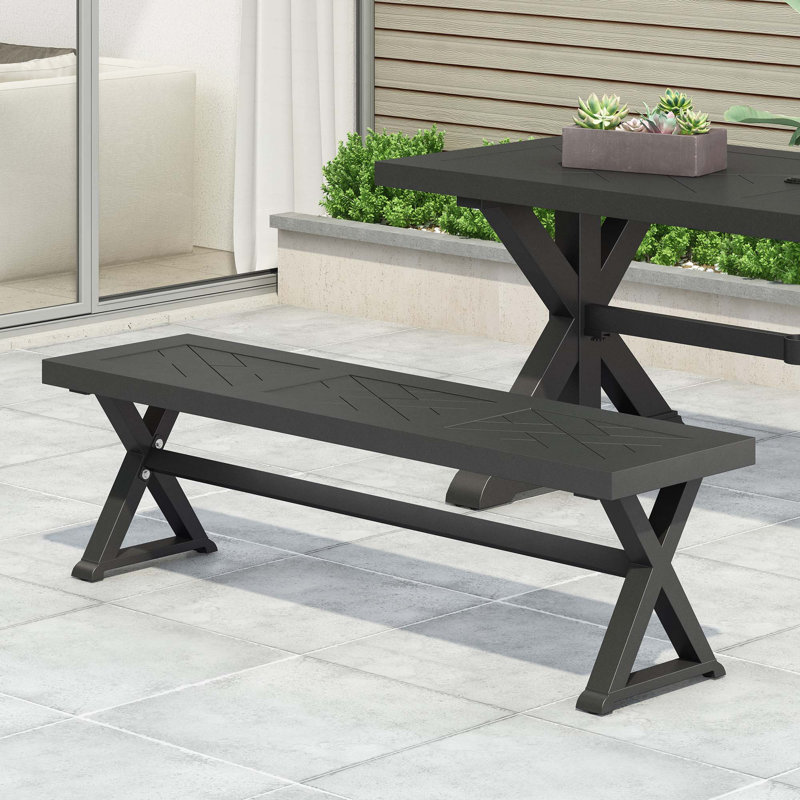 Metal Outdoor Bench