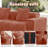 Modular 2 Seat L Shape Sectional Boneless Sofa Streamlined Design  With French Edge Piping, No Assembly Required, 3-Seat Sofa Couch With Throw Pillows And 1 Movable Ottoman, Velvet Fabric-782564609