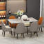 Funke Stone Top Metal Base Dining Table-1888359447