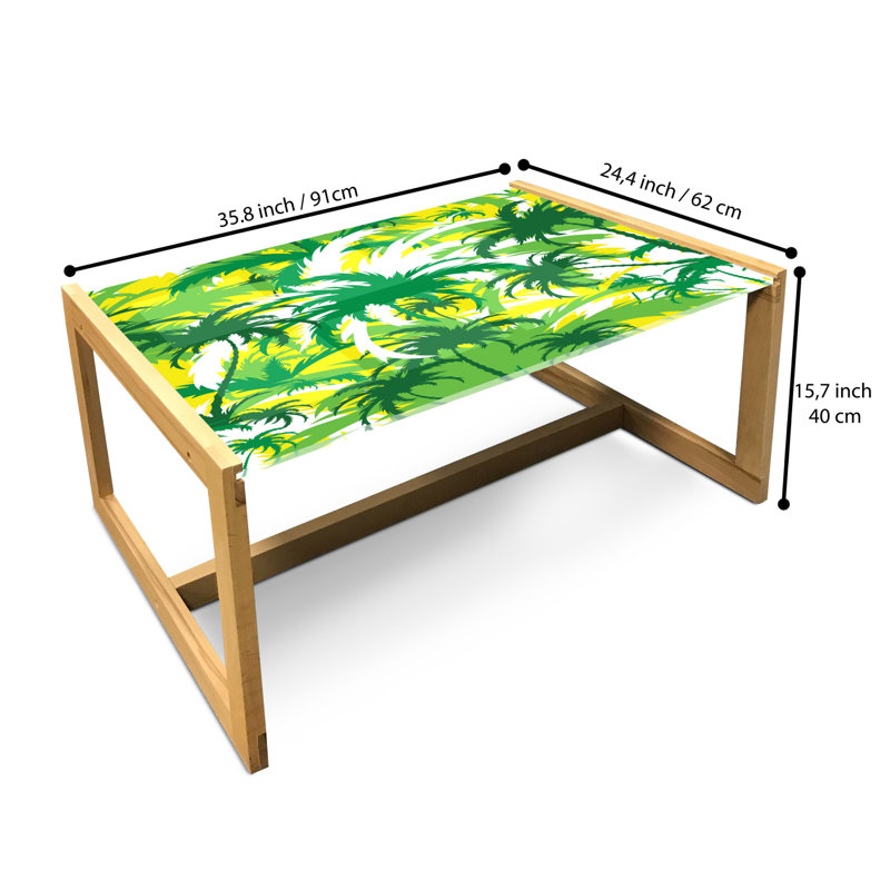 Jafari Sled Coffee Table, 90cm H x 62cm W x 40cm D