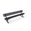 Banc COATEDOUTDOORFURNITURE, bleu foncé, extensible, 2,44 m, avec dossier-531232808-532342493