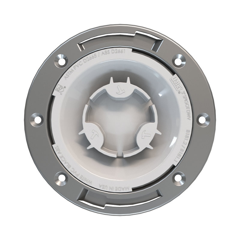 Bride de toilette à fixation en surface 3 po Fast Set, Gris