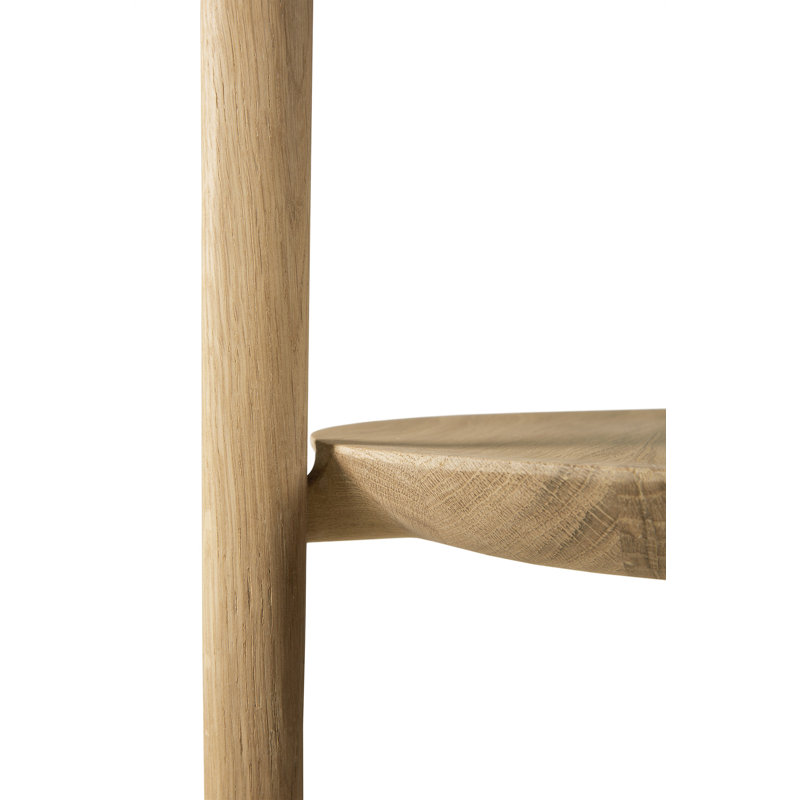 Bok Solid Wood End Table, Natural Oak