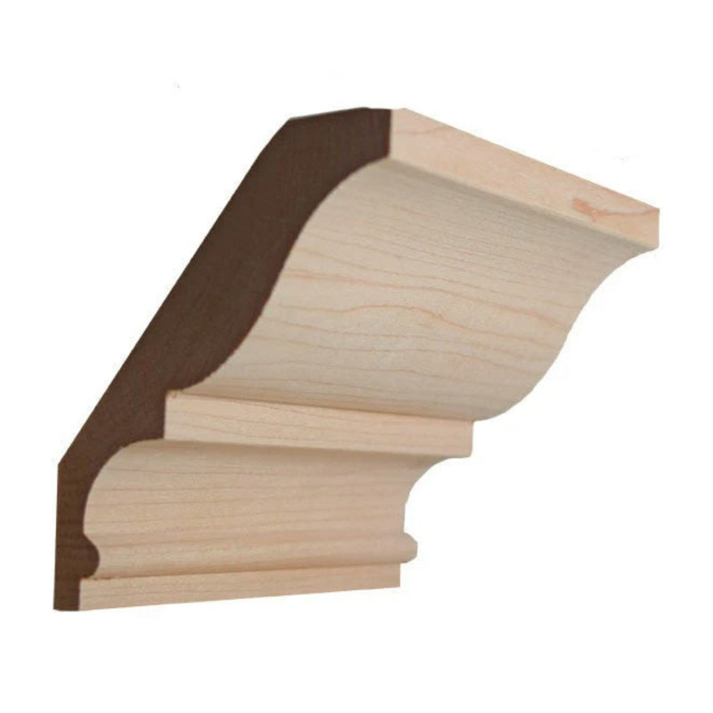 Couronne EWCR18 sans finition, Érable, H 4,5 po x l 0,875 po x P 94 po